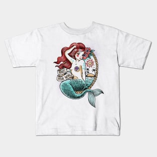 Mermaid Tattoo Kids T-Shirt